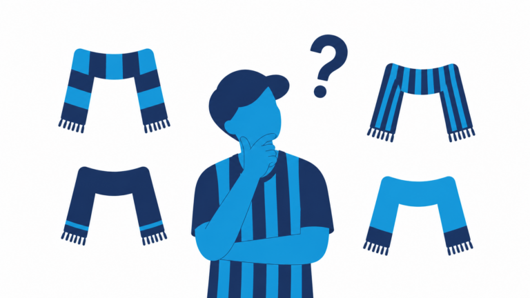 Welke sjaal op maat kiest u voor uw club?