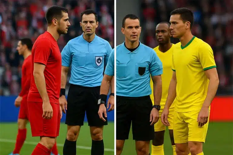 Wie moet van voetbalshirt wisselen als de kleuren op elkaar lijken?